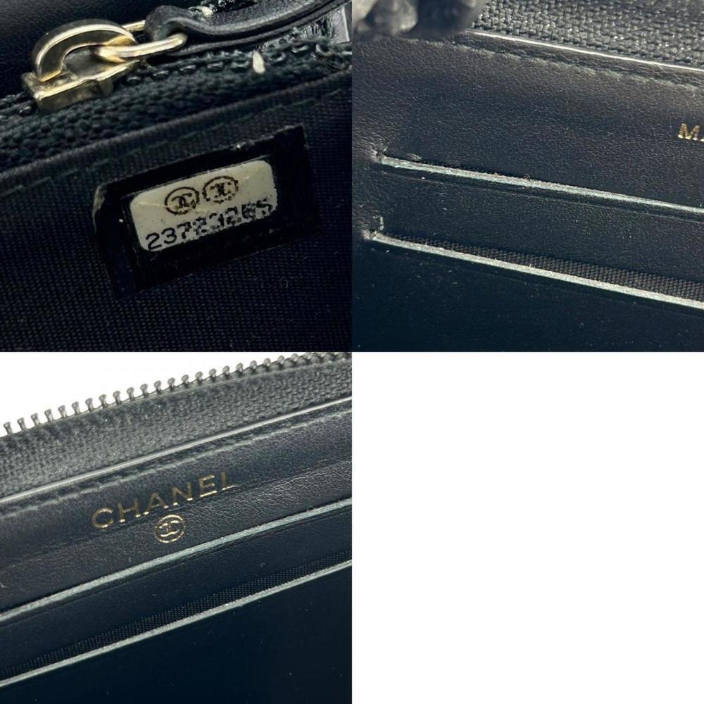 CHANEL Authentic Black Caviar Leather Wallet - Picture 10 of 11